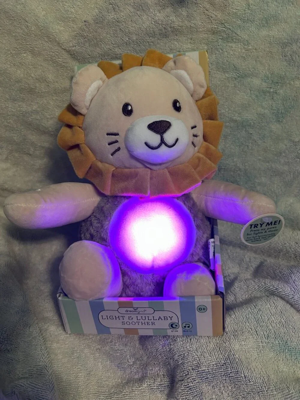 DreamGro Light & Lullaby Soother LuLu Lion NWT